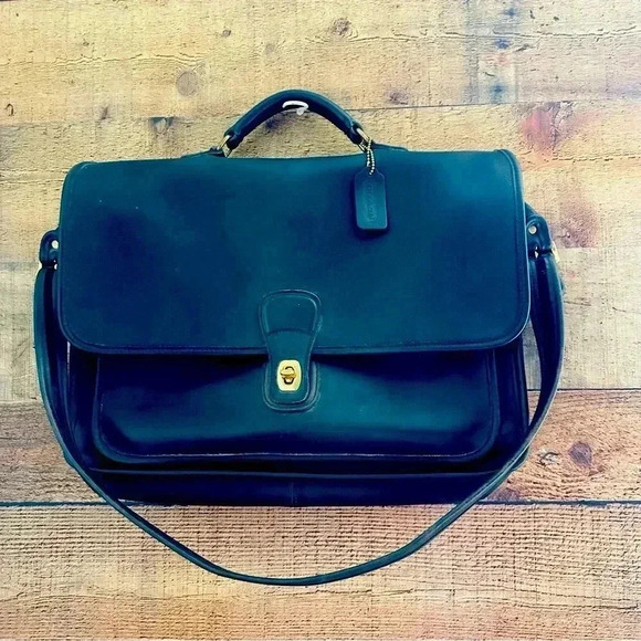 Unisex Vintage Coach 5180 Metropolitan Leather Briefcase - Picture 1 of 15